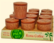 Image of Candle Votive Perfume Blend Kona Coffee Brown