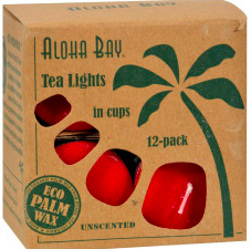 Image of Candle Tea Light Unscented Red