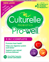 Image of Culturelle Probiotics Pro-Well 3-in-1