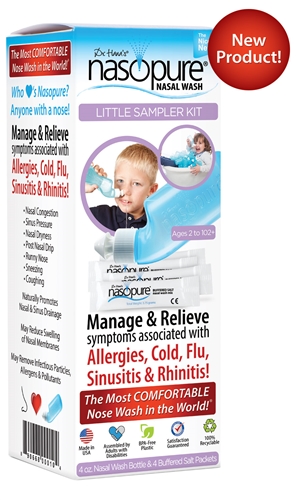 Image of Nasopure Nasal Wash Little Sampler Kit - Bottle & Salt Packet