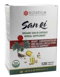 Image of San Qi Capsule Herbal Supplement Organic (Cardiovascular Support)