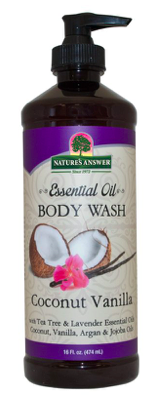 Image of Essential Oil Body Wash Coconut Vanilla