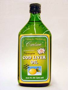 Image of Norwegian Cod Liver Oil, Liquid - Lemon