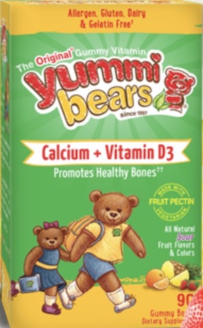 Image of Yummi Bears Vegetarian Calcium with Vitamin D3 Gummy