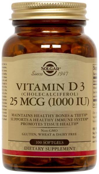 Image of Vitamin D3 25 mcg (1000 IU) Softgel