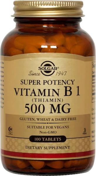 Image of Vitamin B1 500 mg (Thiamin) Super Potency