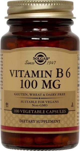 Image of Vitamin B6 100 mg Vegetable Capsule