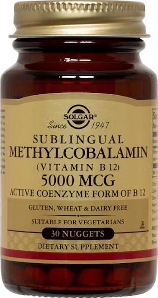 Image of Methylcobalamin Vitamin B12 5000 mcg Sublingual