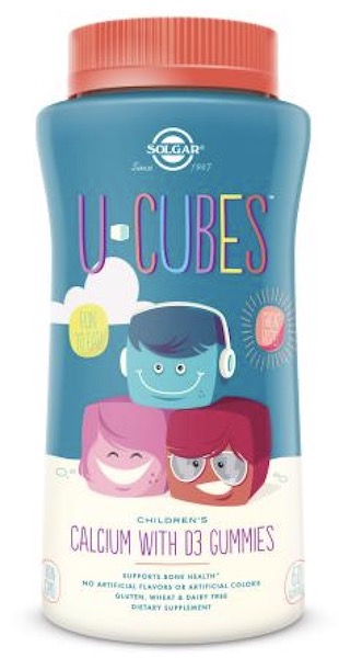 Image of U-Cubes Children's Calcium with D3 125 mg/150 IU Gummies