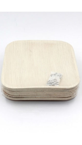 Image of Palm Leaf-Square Plate 6' Natural