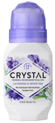 Image of Crystal Mineral Deodorant Roll-On Lavender & White Tea