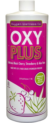 Image of OXY PLUS Hydrogen Peroxide 35% Food Grade Liquid Black Cherry Strawberry