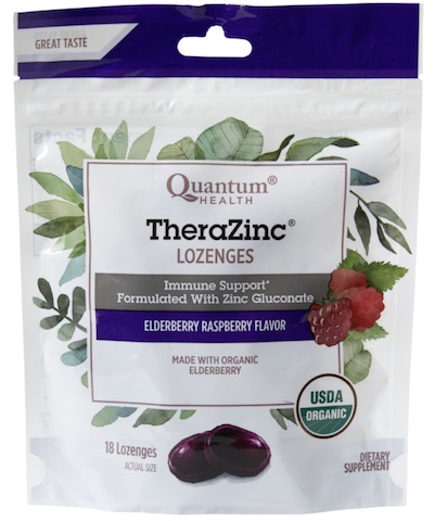 Image of TheraZinc Lozenges Organic Elderberry Raspberry