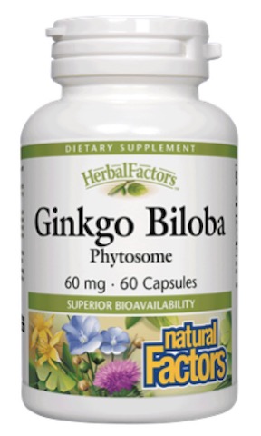 Image of HerbalFactors Ginkgo Biloba Phytosome 60 mg