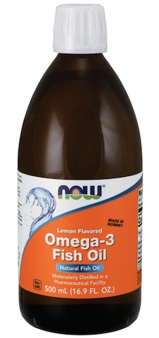 Image of Omega-3 Fish Oil Liquid Lemon Moleculary Distilled