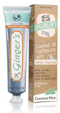 Image of Toothpaste Coconut Oil with White Charcoal Coconut Mint