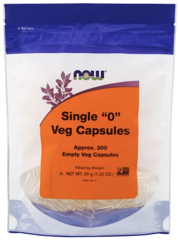 Image of Empty Vegetarian Capsules Single '0'