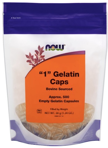 Image of Empty Gelatin Capsules '1'
