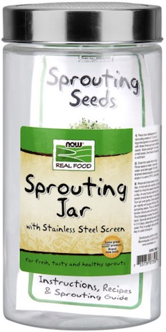 Image of Sprouting Aids & Seeds Sprouting Jar with Stainless Steel Screen