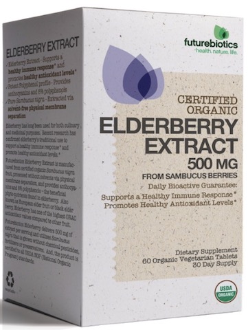 Image of Elderberry Extract 500 mg Organic (250 mg each)