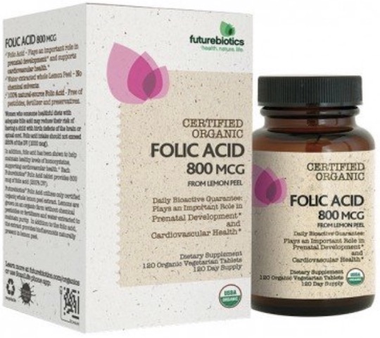 Image of Folic Acid 800 mcg Organic