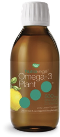 Image of NutraVege Omega-3 Plant Based Liquid Lemon