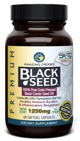Image of Premium Black Seed Oil 1250 mg Softgels