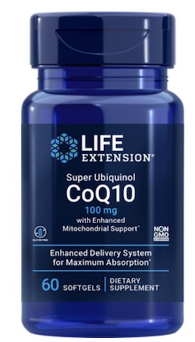 Image of Super Ubiquinol CoQ10 100 mg with Enhanced Mitochondrial Support
