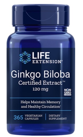 Image of Ginkgo Biloba Certified Extract 120 mg