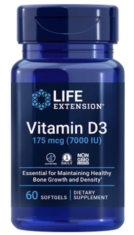 Image of Vitamin D3 175 mcg (7000 IU)