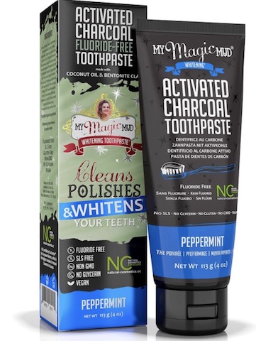 Image of Activated Charcoal Toothpaste Whitening Peppermint