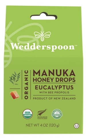 Image of Manuka Honey Drops Organic Eucalyptus with Propolis