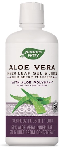 Image of Aloe Vera Inner Leaf Gel & Juice Liquid Wild Berry