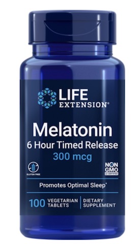 Image of Melatonin 6 Hour Timed Release 300 mcg