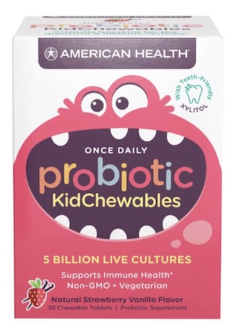 Image of Probiotic Kidchewable 5 Billion Strawberry Vanilla
