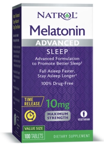 Image of Melatonin Advanced Sleep 10 mg Time Release