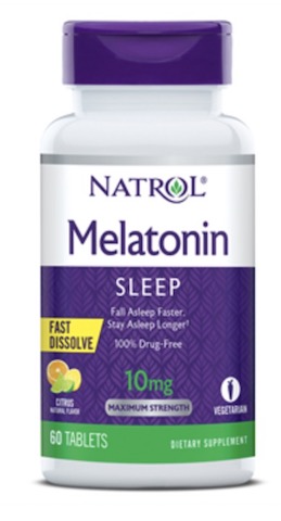 Image of Melatonin 10 mg Fast Dissolve Citrus