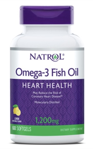 Image of Omega-3 Fish Oil 1200 mg Softgel Lemon