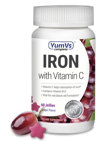 Image of Iron with Vitamin C 5/15 mg Jellies Grape