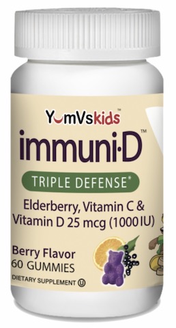 Image of Kids Immun-D with Elderberry Gummies Berry
