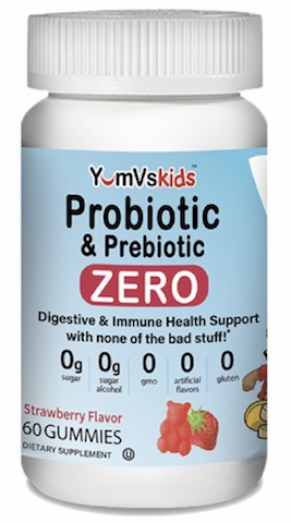 Image of Kids Zero Probiotic & Prebiotic Gummies Strawberry