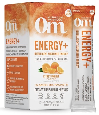Image of Energy + Mushroom Blend Drink Mix Citrus Orange