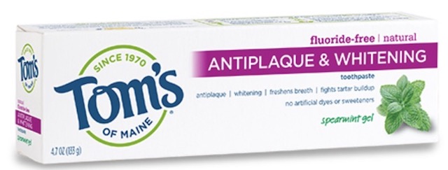 Image of Toothpaste Antiplaque & Whitening (Fluoride-Free) Spearmint GEL