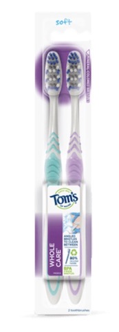 Image of Toothbrush Whole Care Soft Twin Pack