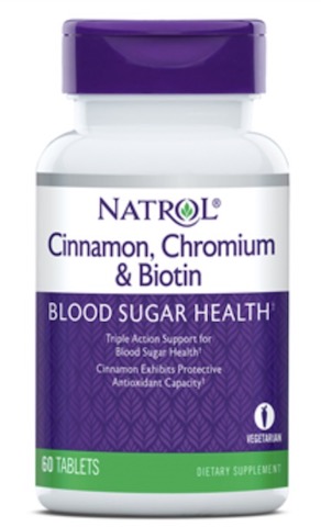 Image of Cinnamon, Chromium & Biotin 500 mg/100 mcg/1500 mcg