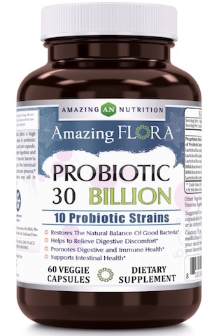 Image of Amazing Flora Probiotic 30 Billion 10 Strains