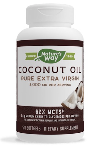 Image of Coconut Oil 1000 mg (Pure Extra Virgin) Softgel