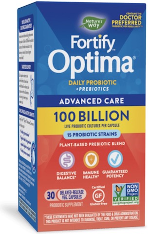 Image of Fortify Optima Daily Probiotic + Prebiotic 100 Billion Advanced Care
