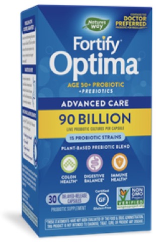 Image of Fortify Optima Probiotic + Prebiotic Age 50+ 90 Billion Advanced Care