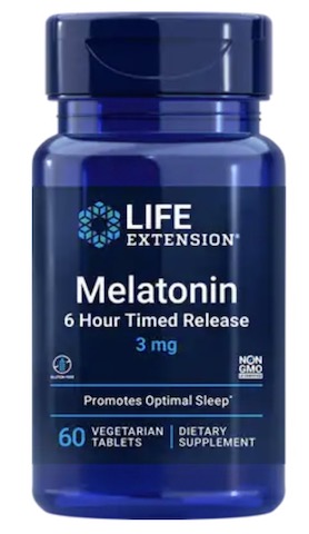 Image of Melatonin 3 mg (6 Hour Timed Release)